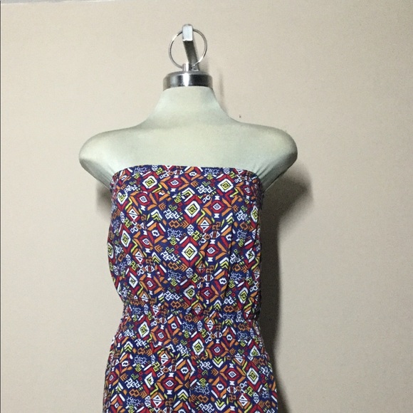 Rue 21 Beautiful Multicolour Strapless Romper Size S - Picture 6 of 9